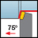 Ext. Tangentielle  Att. 75°