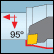 Inter. rhomb. 80°, att. 95°