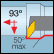 Inter. rhomb. 35°, att. 93°