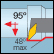 Inter. rhomb. 35°, att. 95°