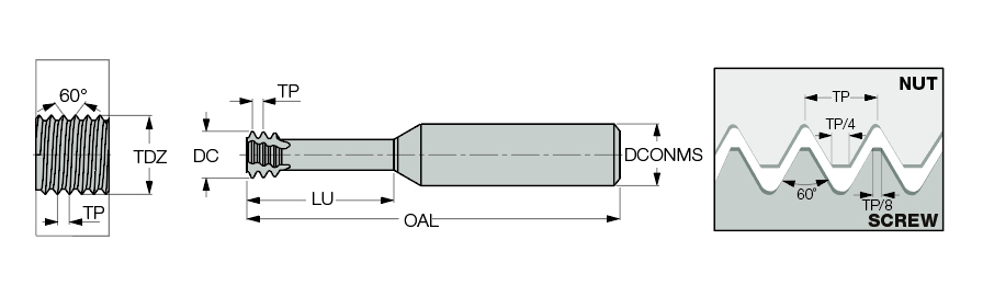 MTECS 0606C18 1.25ISO IC908