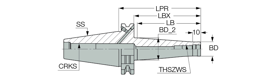 DIN69871 40 ODP16X98